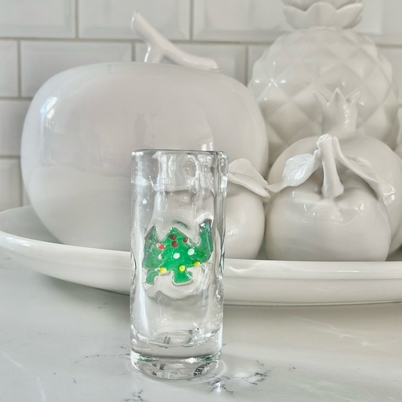 Anthropologie Festive Christmas Tree Icon Shot Glass - Picture 1 of 11